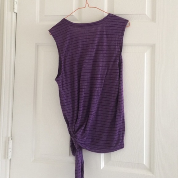 Nike purple straps side tie tank - Picture 4 of 5
